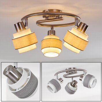 Lotorp Ceiling Light matt nickel, 3-light sources