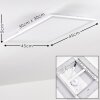 Salmi Ceiling Light LED aluminium, white, 1-light source
