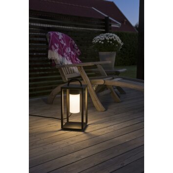 Konstsmide BOLOGNA lamp post LED black, 1-light source