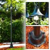 Elgin lamppost black, 3-light sources