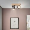 Brilliant CARMEN WOOD SpotLight stainless steel, 2-light sources