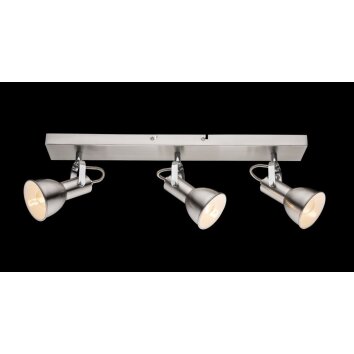 Globo ceiling light matt nickel, 3-light sources