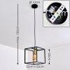 IBUSUKI Pendant Light gold, brass, black, 1-light source