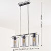 Lucea Pendant Light black, 3-light sources