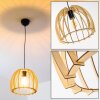 Wutt Pendant Light Light wood, black, 1-light source