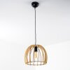 Wutt Pendant Light Light wood, black, 1-light source