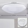Brighton Ceiling light LED white, 1-light source, Remote control, Colour changer