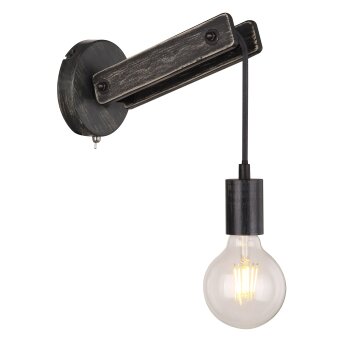 Globo VISSO Wall Light black, 1-light source