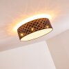 TIBURE Ceiling light matt nickel, 6-light sources
