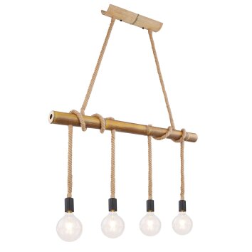 Globo FRAGNO Pendant Light brown, black, 4-light sources