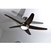 Globo FABIOLA fan stainless steel, matt nickel, 1-light source, Remote control