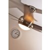 Globo FABIOLA fan stainless steel, matt nickel, 1-light source, Remote control