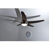 Globo FABIOLA fan stainless steel, matt nickel, 1-light source, Remote control