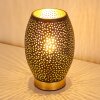 Table Lamp Saksborg black-gold, 1-light source