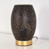 Table Lamp Saksborg black-gold, 1-light source