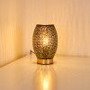 Table Lamp Saksborg black-gold, 1-light source