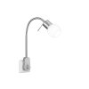 Trio-Leuchten Fred Wall Light LED matt nickel, 1-light source