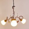 Peccia Pendant Light rust-coloured, 3-light sources