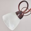 Peccia Pendant Light rust-coloured, 3-light sources