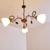 Peccia Pendant Light rust-coloured, 3-light sources