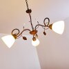Peccia Pendant Light rust-coloured, 3-light sources