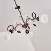 Peccia Pendant Light rust-coloured, 3-light sources