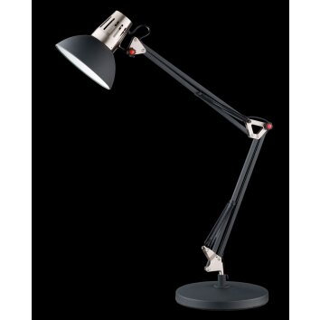Honsel Pit Table Lamp matt nickel, black, 1-light source