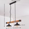 Corippo Pendant Light brown, black, 2-light sources