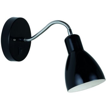 Nordlux CYCLONE wall light black, 1-light source