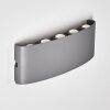 Abaiang Outdoor Wall Light LED silver, 10-light sources