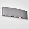Abaiang Outdoor Wall Light LED silver, 10-light sources