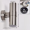 Satava Outdoor Wall Light LED chrome, 1-light source