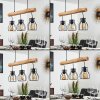 Pendant Light Gondo brown, black, 3-light sources