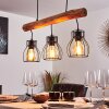 Pendant Light Gondo brown, black, 3-light sources