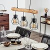 Pendant Light Gondo brown, black, 3-light sources