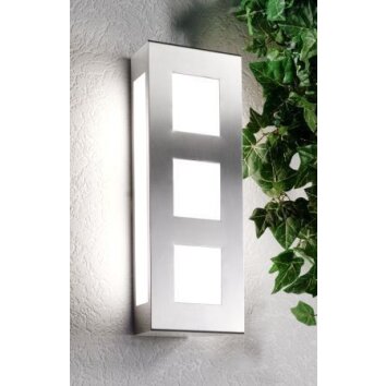CMD AQUA TRILO Wall Light stainless steel, 2-light sources