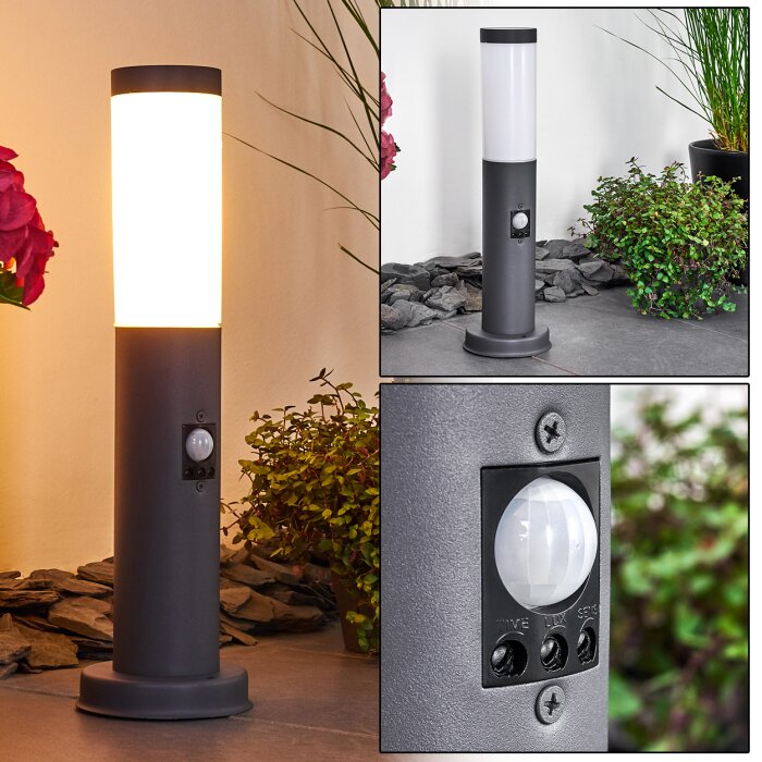 GABORONE path light anthracite, 1-light source, Motion sensor