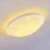 Brighton STAR Ceiling light LED white, 1-light source, Remote control, Colour changer