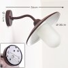 SURNU Outdoor Wall Light brown, rust-coloured, 1-light source