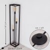 TRARYD Floor Lamp black, 3-light sources