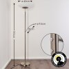 Argostoli Floor Lamp LED matt nickel, 2-light sources