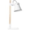 Brilliant Plow Table lamp Light wood, white, 1-light source