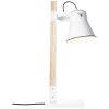 Brilliant Plow Table lamp Light wood, white, 1-light source