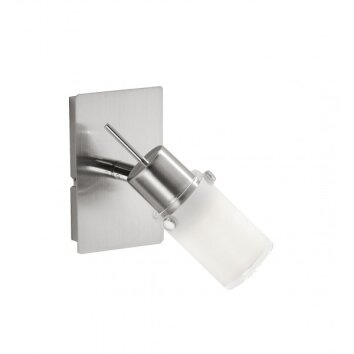 Leuchten Direkt MAX LED Wall Light stainless steel, 1-light source
