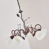 Peccia Pendant Light rust-coloured, 5-light sources