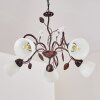 Peccia Pendant Light rust-coloured, 5-light sources