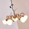 Peccia Pendant Light rust-coloured, 5-light sources