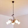Peccia Pendant Light rust-coloured, 5-light sources