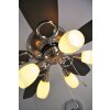Globo JERRY fan chrome, stainless steel, matt nickel, 5-light sources