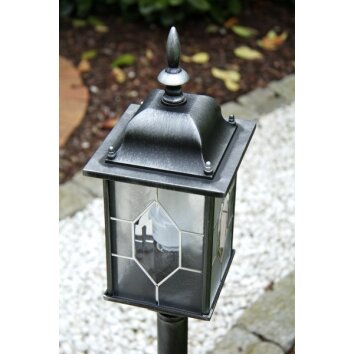 Konstsmide MILANO bollard light transparent, clear, 1-light source